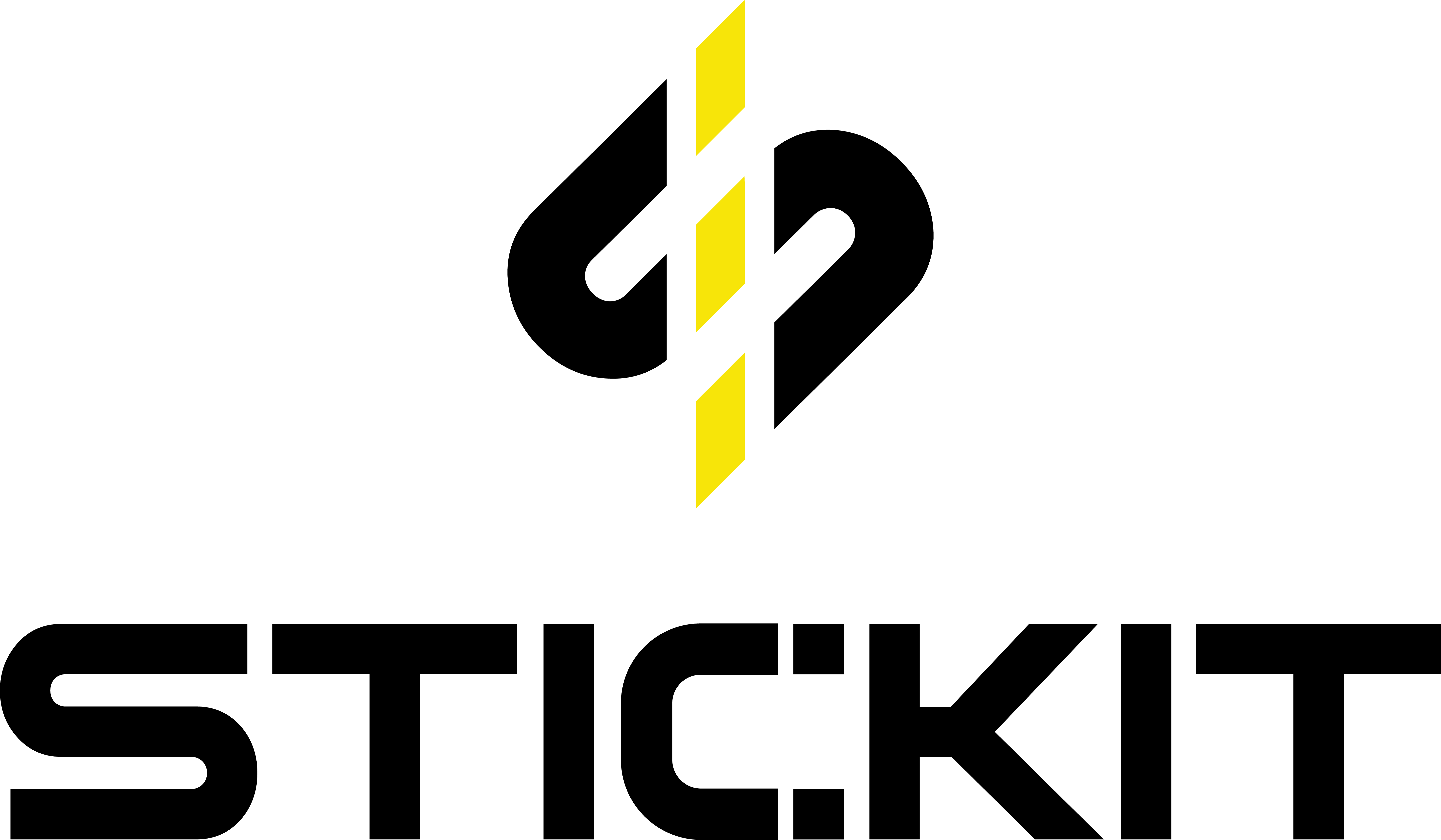 STICKIT Vertical Lockup 4C Black 10.3.24